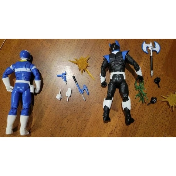 Power Ranger In Space Blue Ranger Lighting Collection Psycho Blue Ranger Figures - Picture 2 of 4